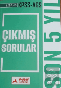 KPSS AGS Çıkmış Sorular Son 5 Yıl