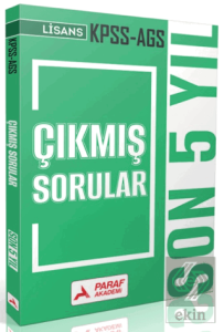 KPSS - AGS Lisans Tıpkı Basım Son 5 Yıl Çıkmış Sorular