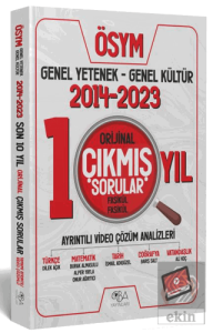 KPSS Genel Yetenek Genel Kültür Orijinal Son 10 Yıl Çıkmış Sorular 2014-2023 Video Çözümlü