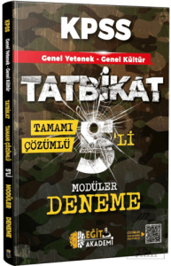 KPSS Genel Yetenek Genel Kültür Tatbikat Tamamı Çözümlü 5li Modüler Deneme