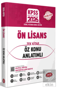 KPSS GY GK Önlisans Tek Kitap Öz Konu Anlatımlı