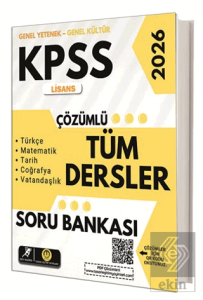 KPSS Lisans Tüm Dersler Çözümlü Soru Bankası