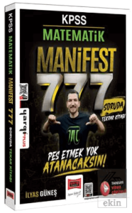 KPSS Matematik Manifest Serisi 777 Soruda Tamamı Video Çözümlü Tekrar Kitabı