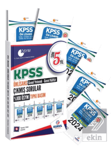 KPSS Önlisans GYGK Son 5 Yıl Tıpkı Basım Çıkmış Sorular