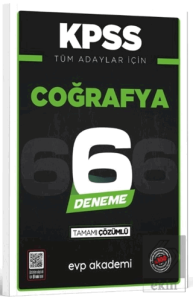 KPSS Tüm Adaylar İçin Coğrafya 6 Deneme Tamamı Çözümlü