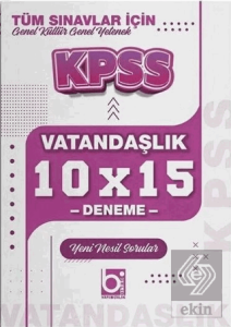 KPSS Vatandaşlık 10x15 Deneme