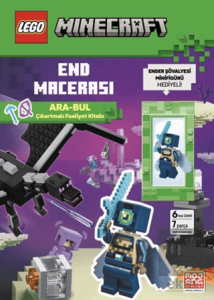 Lego Minecraft End Macerası - Ara-Bul Çıkartmalı Faaliyet Kitabı - Ender Şövalyesi Minifügürü Hediyeli