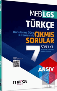 LGS Türkçe Arşiv Serisi Konularına Göre Düzenlenmiş Son 7 Yıl Çıkmış Sorular