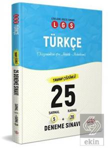 LGS Türkçe Tamamı Çözümlü 25 Deneme Sınavı