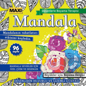 Maxi Mandala Desenlerle Boyama Terapisi 16