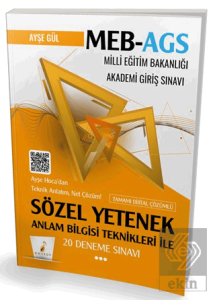 MEB - AGS Hazırlık Anlam Bilgisi Teknikleri ile Sözel Yetenek 20 Deneme Sınavı