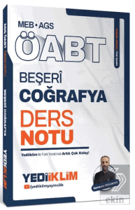 MEB AGS ÖABT Beşeri Coğrafya Ders Notu