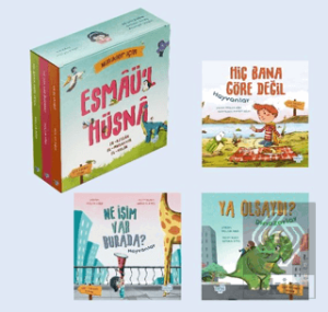 Minikler İçin Esmâül Hüsnâ Seti (3 Çift Taraflı Kitap)