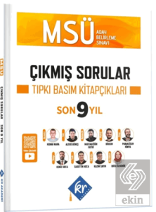 MSÜ Çıkmış Sorular Son 9 Yıl Tıpkı Basım Kitapçıkları