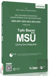MSÜ Tıpkı Basım Son 6 Yıl Çıkmış Soru Kitapçıkları