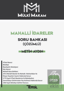 Mülki Makam Mahalli İdareler Çözümlü Soru Bankası