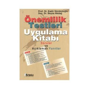 OUTLET Önemlilik Testleri Uygulama Kitabı Sorular