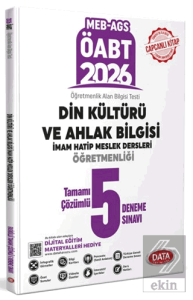 ÖABT MEB-AGS Din Kültürü ve Ahlak Bilgisi İmam Hatip Meslek Dersleri Öğretmenliği Tamamı Çözümlü 5 Deneme Sınavı