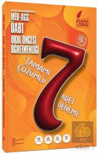 ÖABT MEB-AGS Okul Öncesi Öğretmenliği 7 Deneme Çözümlü