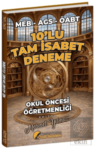 ÖABT MEB-AGS Okul Öncesi Öğretmenliği Tam İsabet 10 Deneme