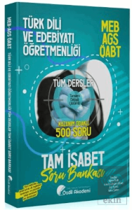 ÖABT MEB-AGS Türk Dili ve Edebiyatı Öğretmenliği Tam İsabet 500 Soru Bankası Çözümlü