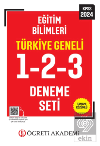 Öğreti Akademi 2024 KPSS Eğitim Bilimleri Tamamı Çözümlü Türkiye Geneli 1-2-3 (3lü Deneme Seti)
