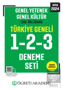 Öğreti Akademi 2024 KPSS Genel Yetenek Genel Kültür Lise-Ön Lisans Tamamı Çözümlü Türkiye Geneli 1-2-3 (3lü Deneme Seti)