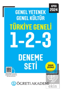 Öğreti Akademi 2024 KPSS Genel Yetenek Genel Kültür Tamamı Çözümlü Türkiye Geneli 1-2-3 (3lü Deneme Seti)