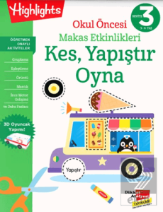 Okul Öncesi Makas Etkinlikleri Kes, Yapıştır, Oyna 3.