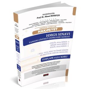 Orijinal Sorular HAKİMİYET HMGS Sınavı Çıkmış Soru Bankası