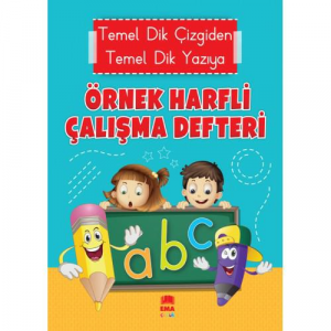 Örnek Harfli Yazı Defteri A4 Ebat Renkli