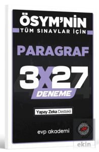 ÖSYMnin Tüm Sınavlar İçin 3x27 Paragraf Deneme
