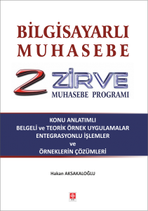 Outlet Bilgisayarlı Muhasebe Zirve Muhasebe Programı Hakan Aksakaloğlu