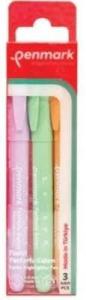 PENMARK FOSFORLU KALEM SETİ 3 LÜ NEON PASTEL