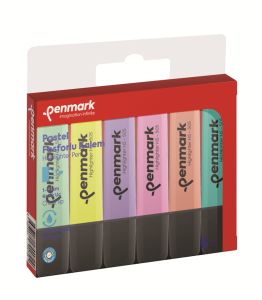 Penmark Pastel Fosforlu Kalem 6 Renk Karışık