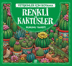 Renkli Kaktüsler & Yetişkinler için Boyama