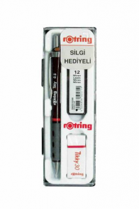 Rotring Tikky+Min+Sil 3Lü Okul Seti 0.5 Bordo