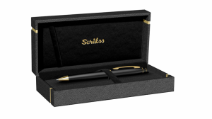 Scrikss 35 Dolma Kalem Noble Mat Siyah Altın