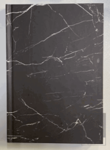 Siyah Mermer Defter - Mermer Serisi