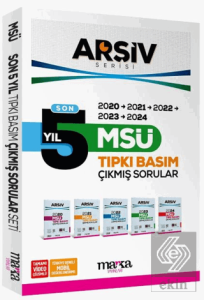 Son 5 Yıl MSÜ Arşiv Serisi Çıkmış Sorular Tamamı Video Çözümlü
