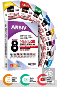 Son 8 Yıl 8. Sınıf Arşiv Serisi LGS Tıpkı Basım Fasikül Fasikül Çıkmış Sorular Tamamı Video Çözümlü