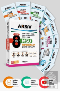 Son 8 Yıl MSÜ Arşiv Serisi Tıpkı Basım Fasikül Fasikül Çıkmış Sorular Tamamı Video Çözümlü