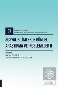 Sosyal Bilimlerde Güncel Araştırma ve İncelemeler 
