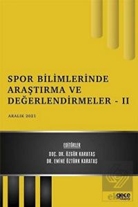 Spor Bilimlerinde Araştırma ve Değerlendirmeler 2 