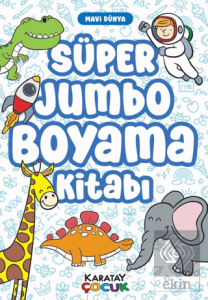 Süper Jumbo Boyama Kitabı - Mavi Dünya