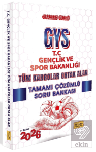 T.C. Gençlik ve Spor Bakanlığı GYS Tüm Kadrolar Ortak Alan Tamamı Çözümlü Soru Bankası