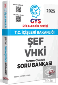 T.C. İçişleri Bakanlığı ŞEF-VHKİ GYS Diyalektik Serisi Karekod Çözümlü Soru Bankası