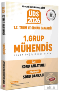 T.C. Tarım ve Orman Bakanlığı ÜDS 1. Grup Mühendis Özet Konu Anlatımlı Çözümlü Soru Bankası