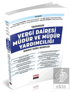 Tahakkuk Vergi Dairesi Müdür ve Müdür Yardımcılığı Sınavı Soru Bankası