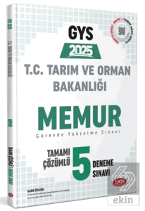Tarım ve Orman Bakanlığı Memur GYS Tamamı Çözümlü 5 Deneme Sınavı